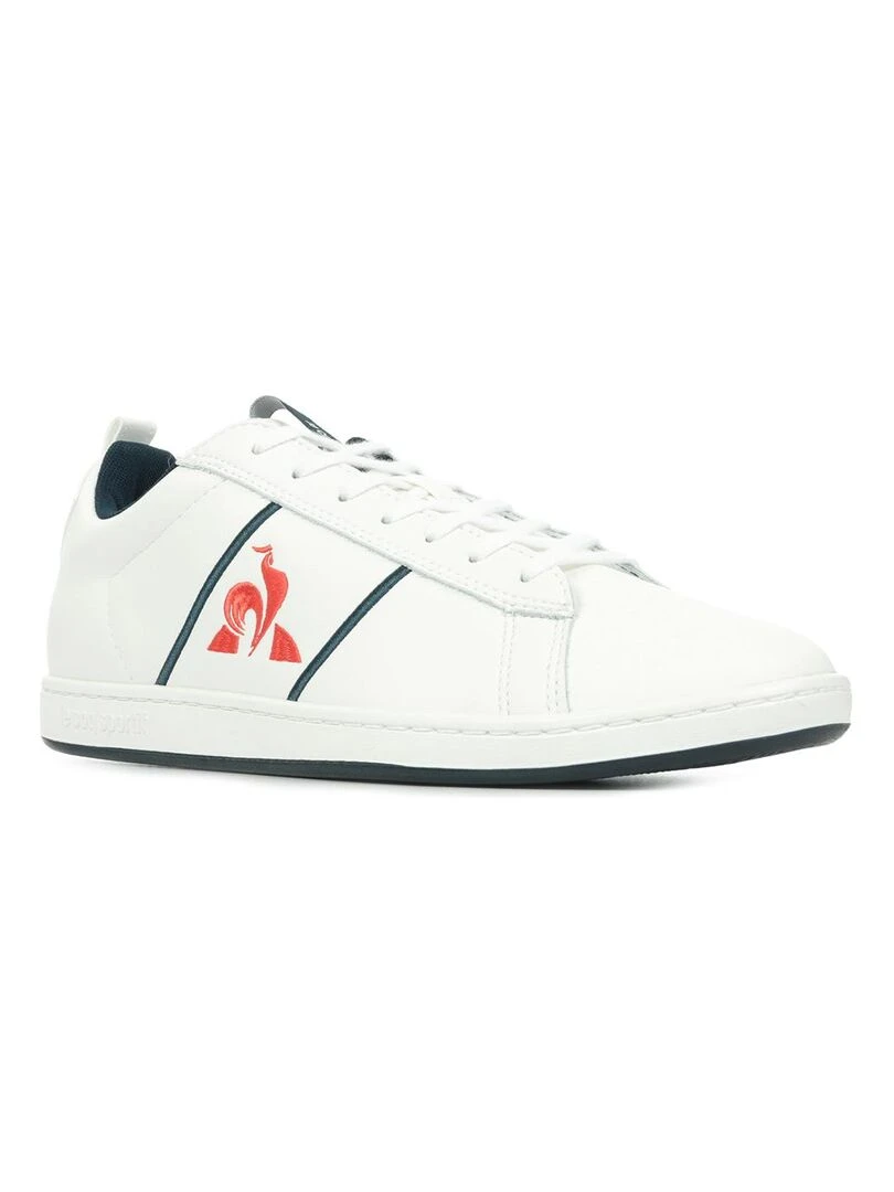Baskets Le Coq Sportif Court Classic Tricolore Blanc