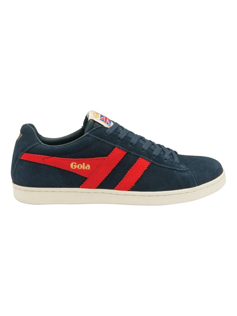 Baskets Gola Harrier Suede   Bleu Jaune
