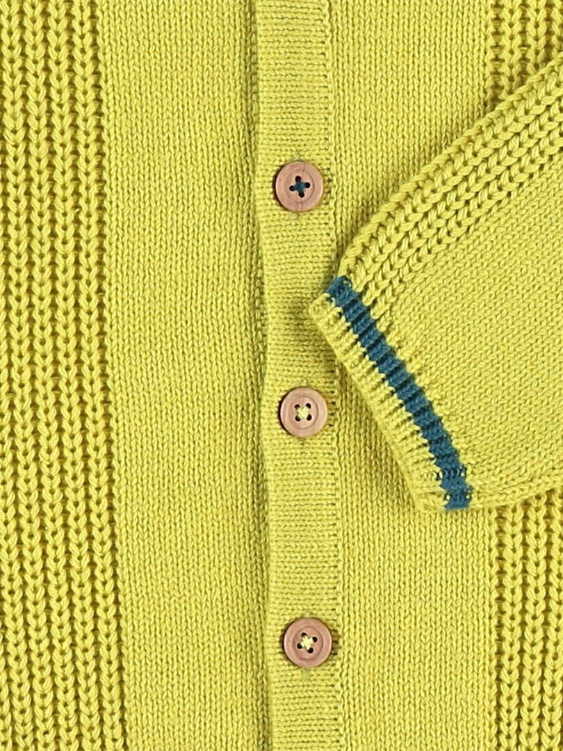 Cardigan en tricot BIO  acidulé   Noukie's   Jaune