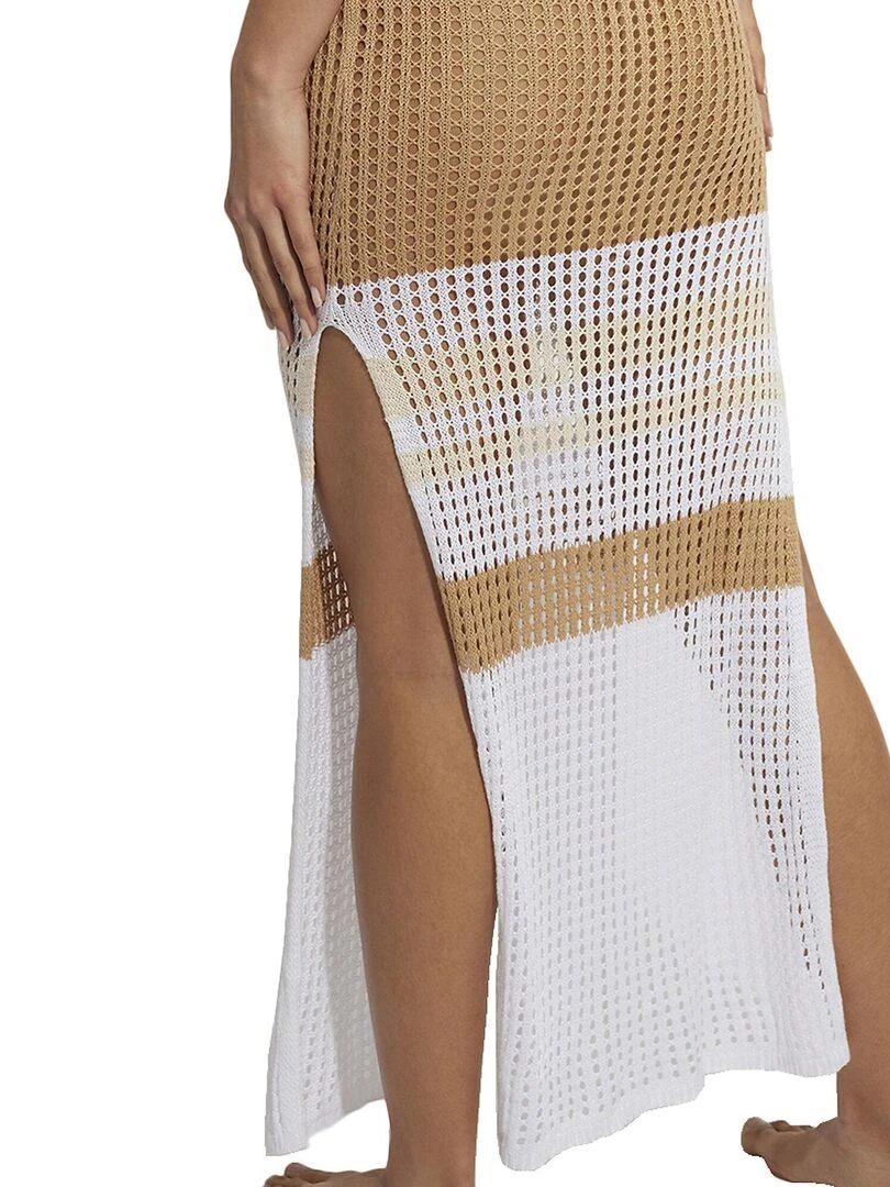 Robe longue de plage Mykonos   Marron