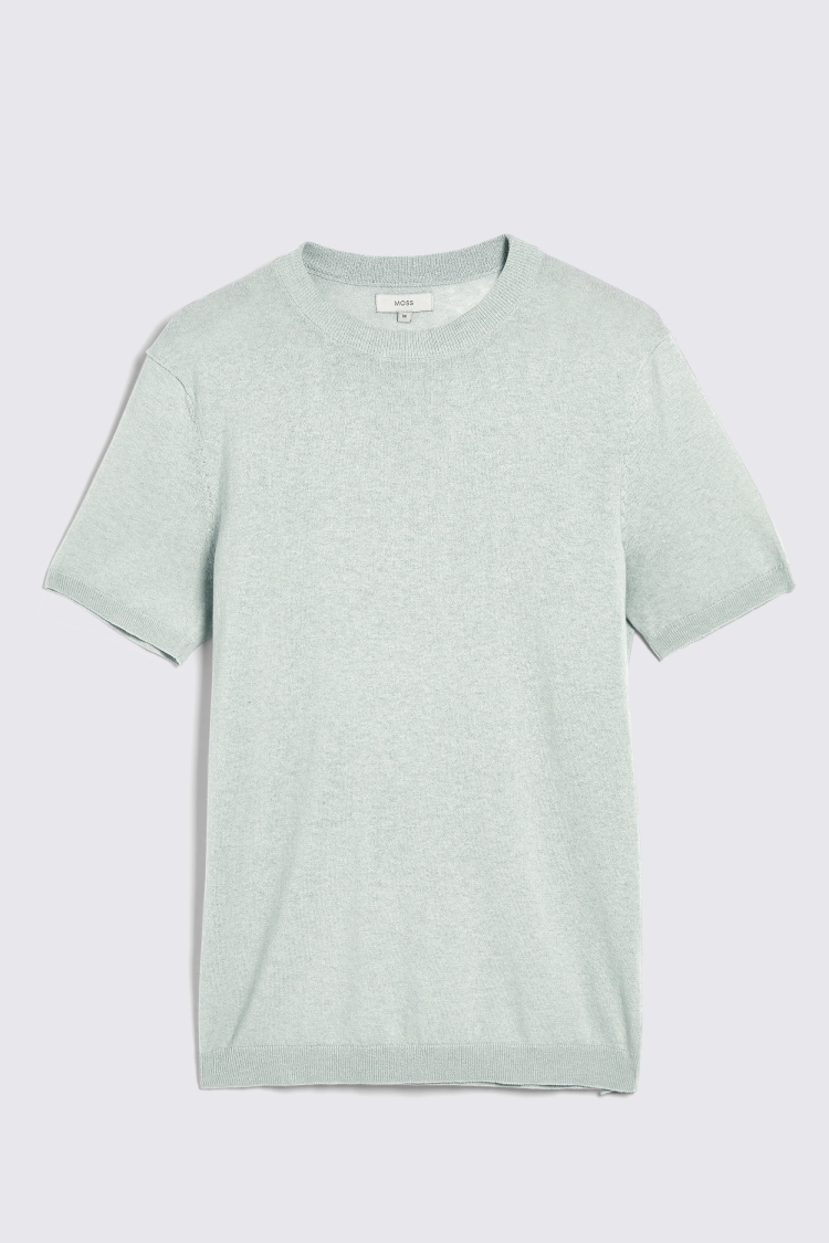 Sage Green Crew Neck T-Shirt   Buy Online at Moss