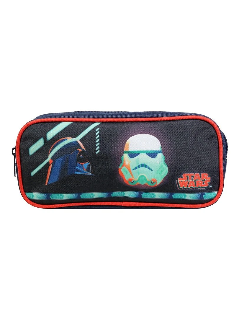 BAGTROTTER Trousse scolaire rectangulaire Disney Star Wars Bleu Bleu