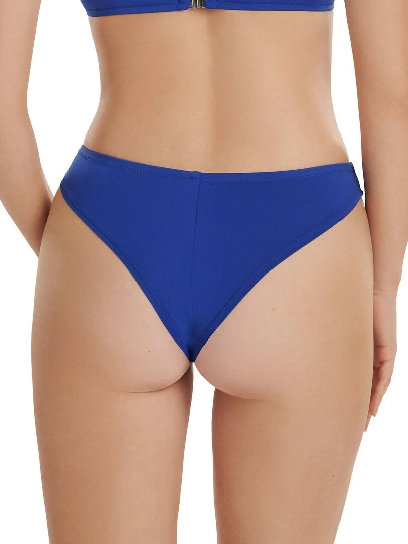 Bas maillot brésilien de bain taille basse Palma Bleu