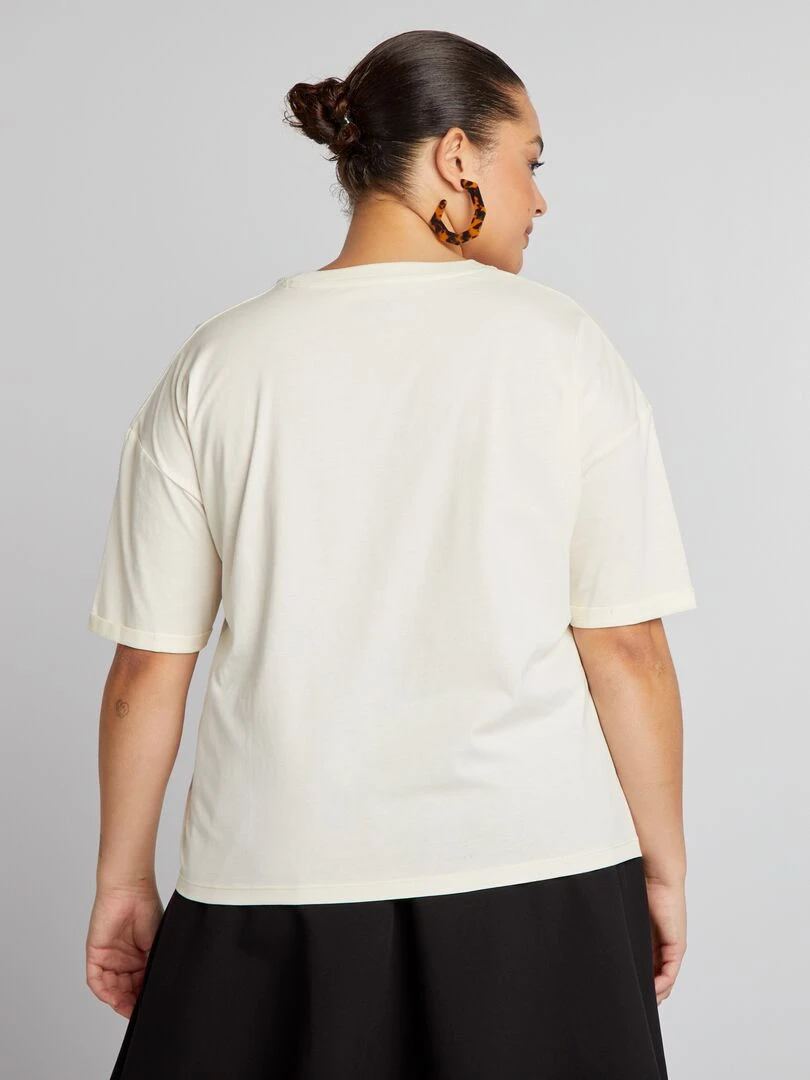 Tee shirt imprimé 'Snoopy'   Beige