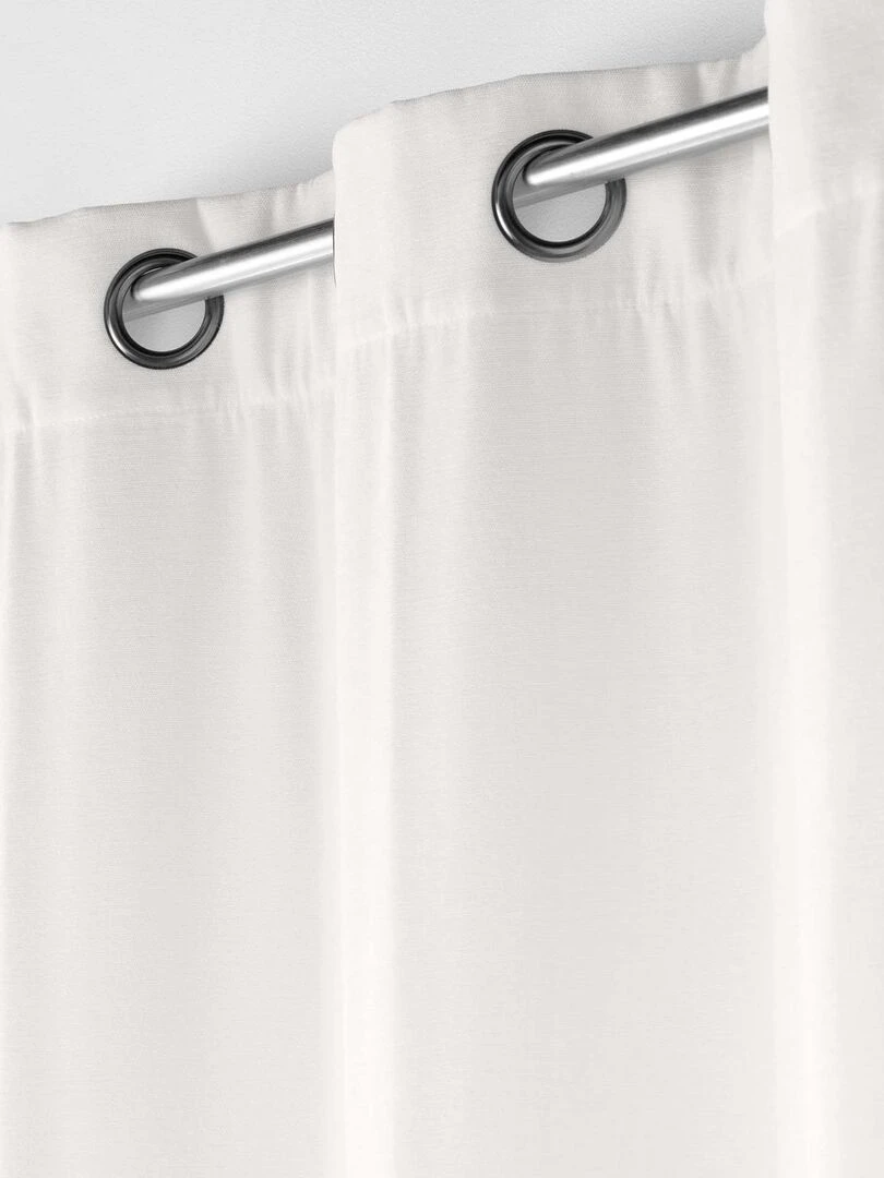 Rideau tamisant en velours uni Blanc