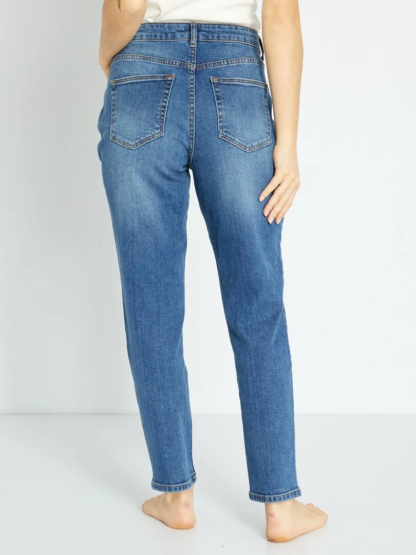 Jean mom à taille très haute   L32   Stone