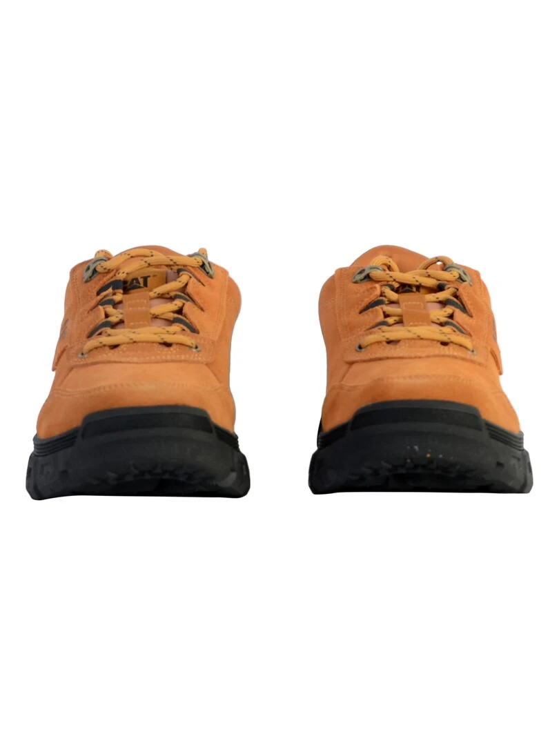 Basket Cuir Caterpillar Inversion   Marron