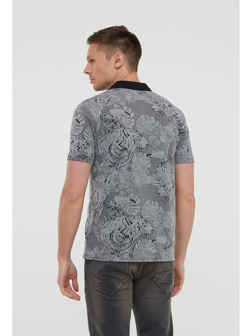 Lee Cooper   Polo manches courtes polyester regular BASTO MC   Gris