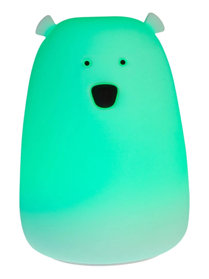 Veilleuse lumineuse tactile en silicone  Ourson   Bleu