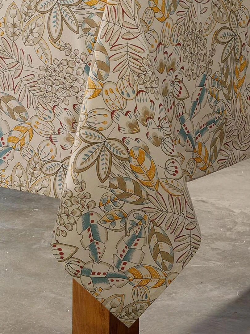 Nappe enduite au look nature   Beige clair