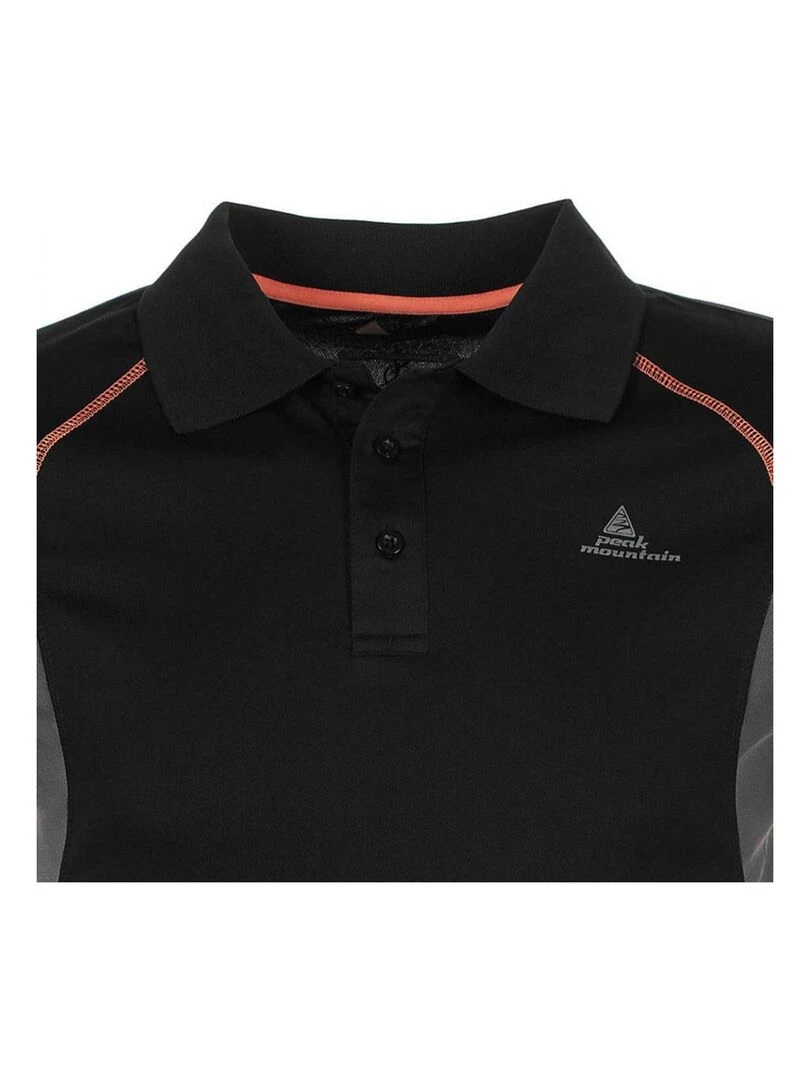 Polo manches courtes homme CALYPSO   PEAK MOUNTAIN   Noir Noir