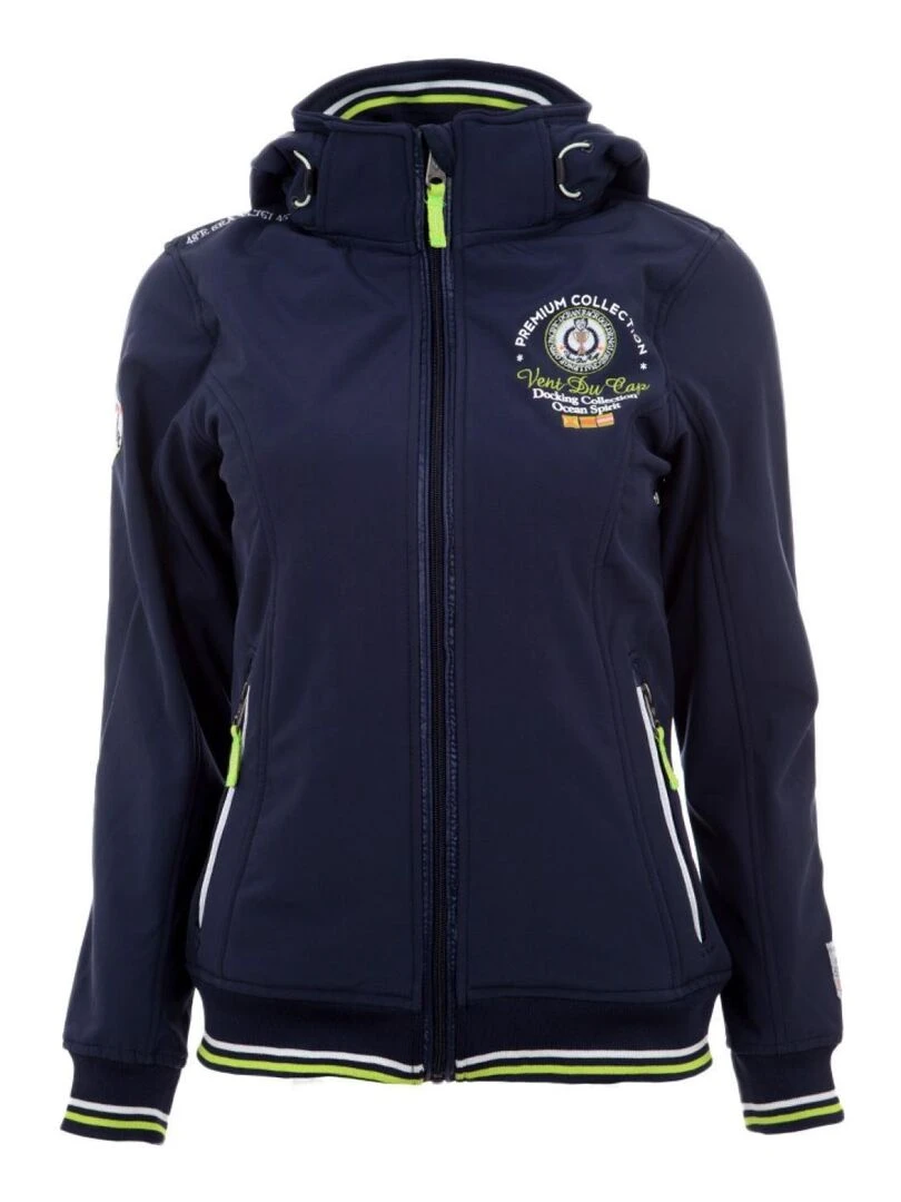 Blouson softshell femme AFILEA   VENT DU CAP   Bleu marine