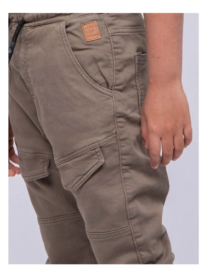 Pantalon battle molleton CLOGO J   Kaki