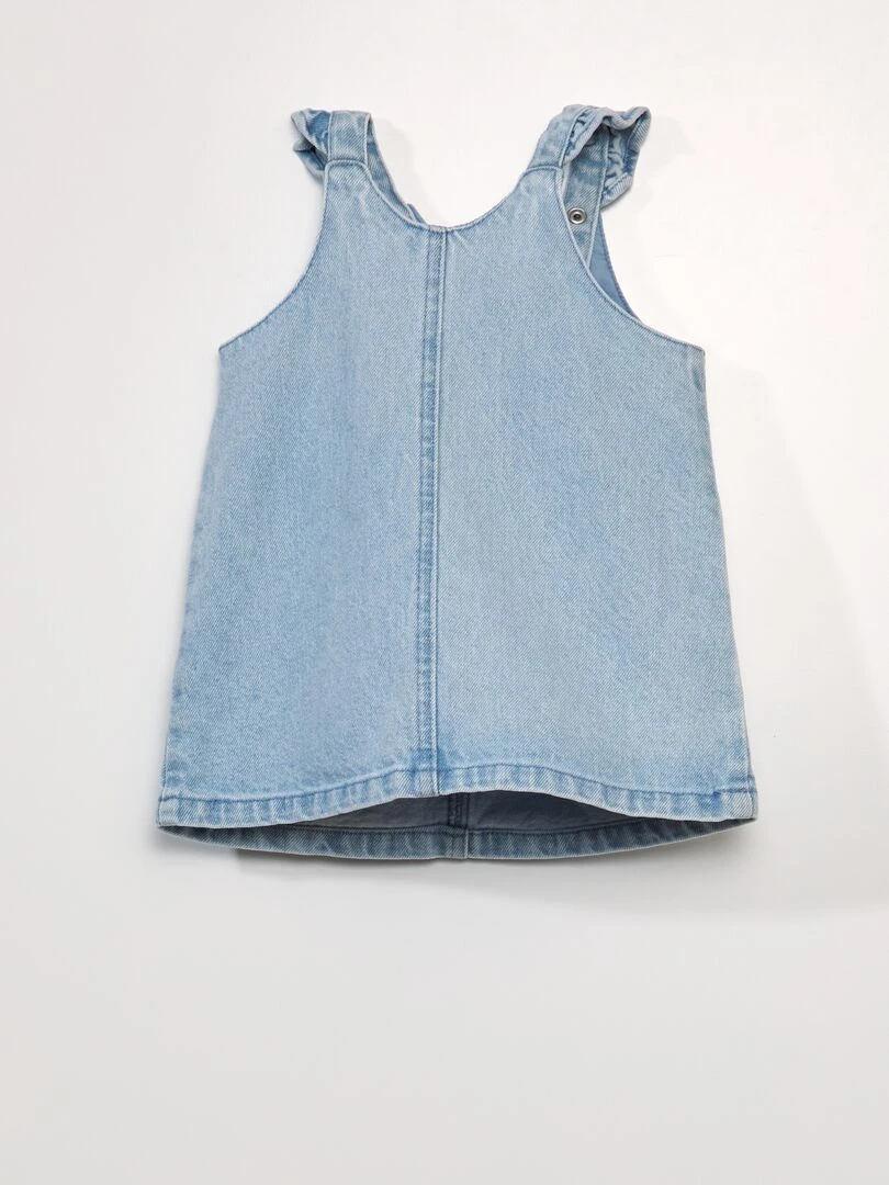 Robe salopette en denim 'Mickey'   Bleu