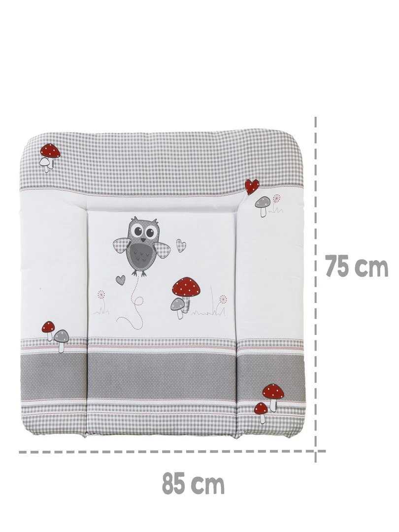 ROBA Matelas À Langer "Adam & Eule" 85x75 Revêtu De PU Multicolore
