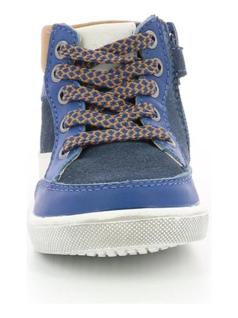 Sneakers hautes Cuir Stanis   Bleu