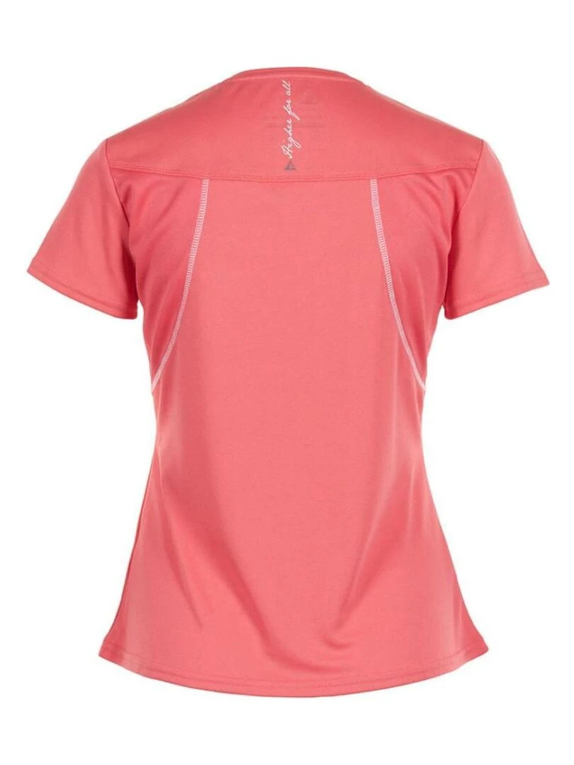 T shirt manches courtes femme ACRIM PEAK MOUNTAIN Orange corail