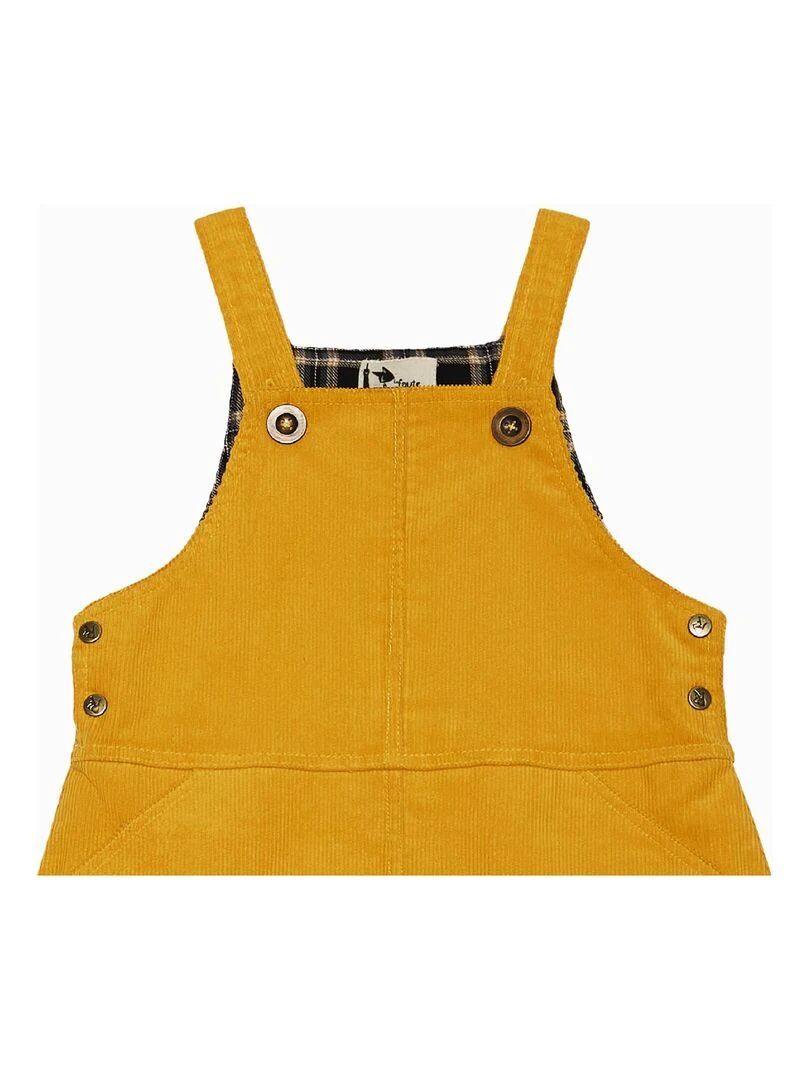 Robe Salopette Hiver Fille Velours Jaune Moutarde LOLA 'LA FAUTE A VOLTAIRE' Jaune