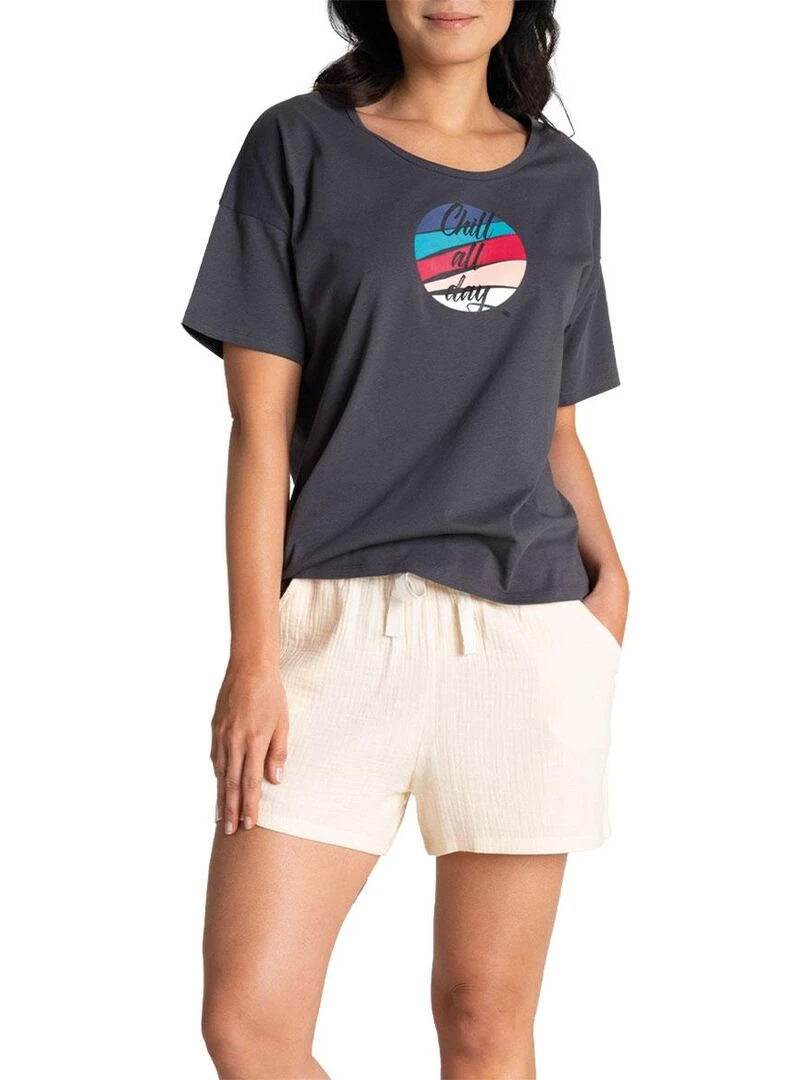 Pyjama court femme EASY Beige