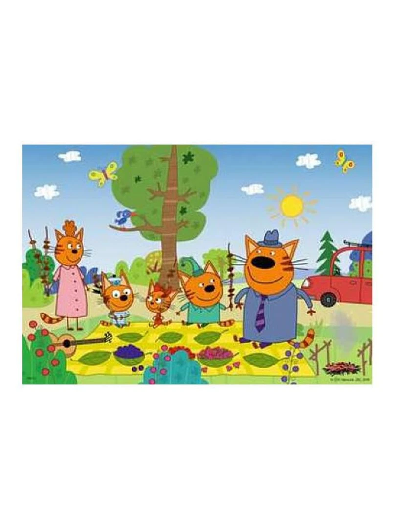 Puzzle 2x12 p   Journée nature en famille Kid E Cats   N/A