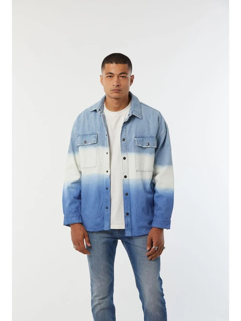 Lee Cooper Veste manches longues coton over shirt FINEA Bleu