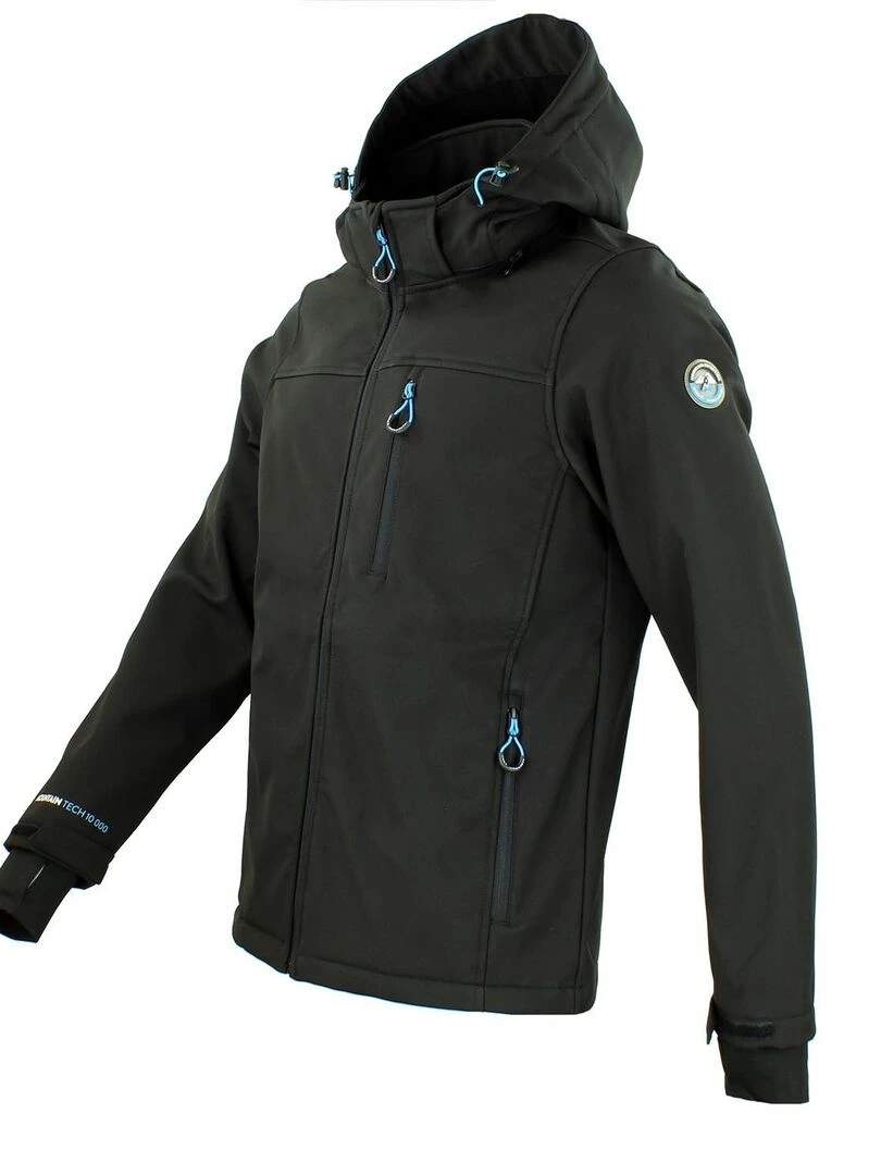 Blouson softshell CLAUDIO   PEAK MOUNTAIN   Noir Noir