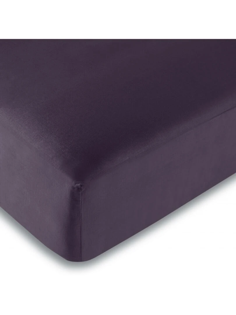 Drap Housse Toutes Dimensions 100% Coton/57 Fils/cm² Violet prune