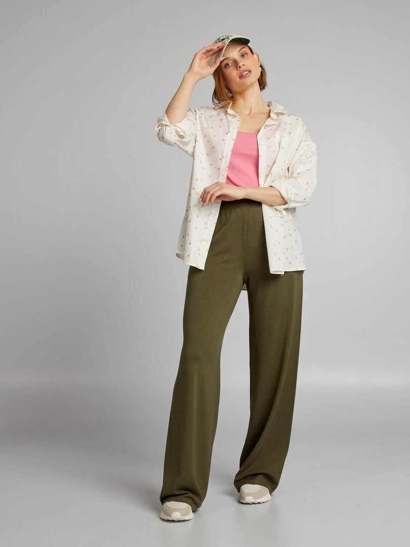 Chemise à motif 'cœurs' Blanc