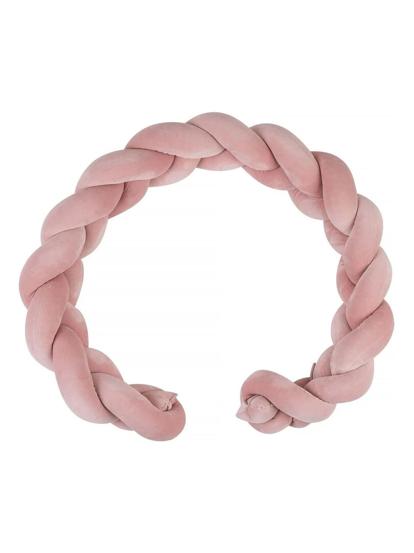 Tresse de lit bébé universelle VELOURS Rose