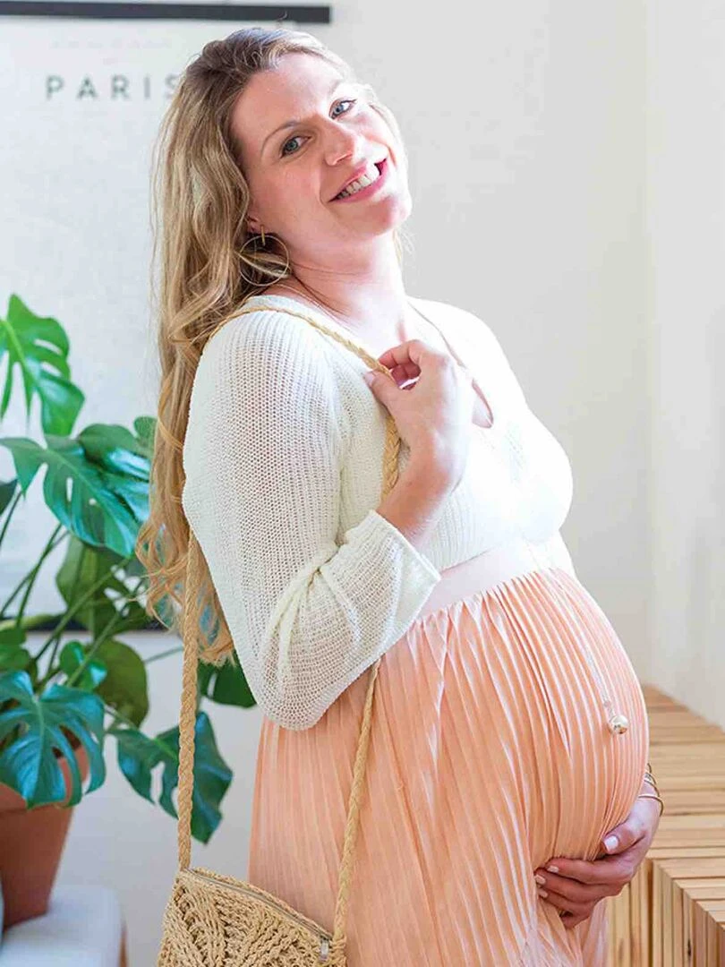 Bola de grossesse Collier bijoux avec pierre   Argenté