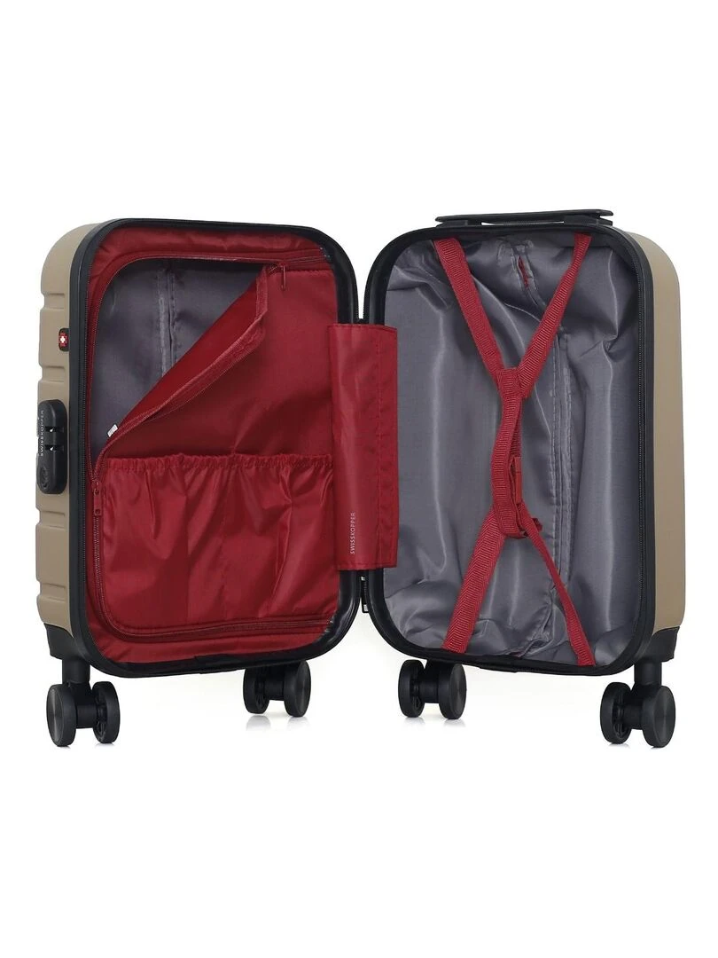 SWISS KOPPER   VALISE CABINE XS AIGLE 4 ROUES 46 CM   Beige