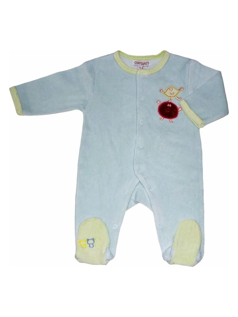 Pyjama "SALADE DE FRUITS" LES CHATOUNETS Bleu