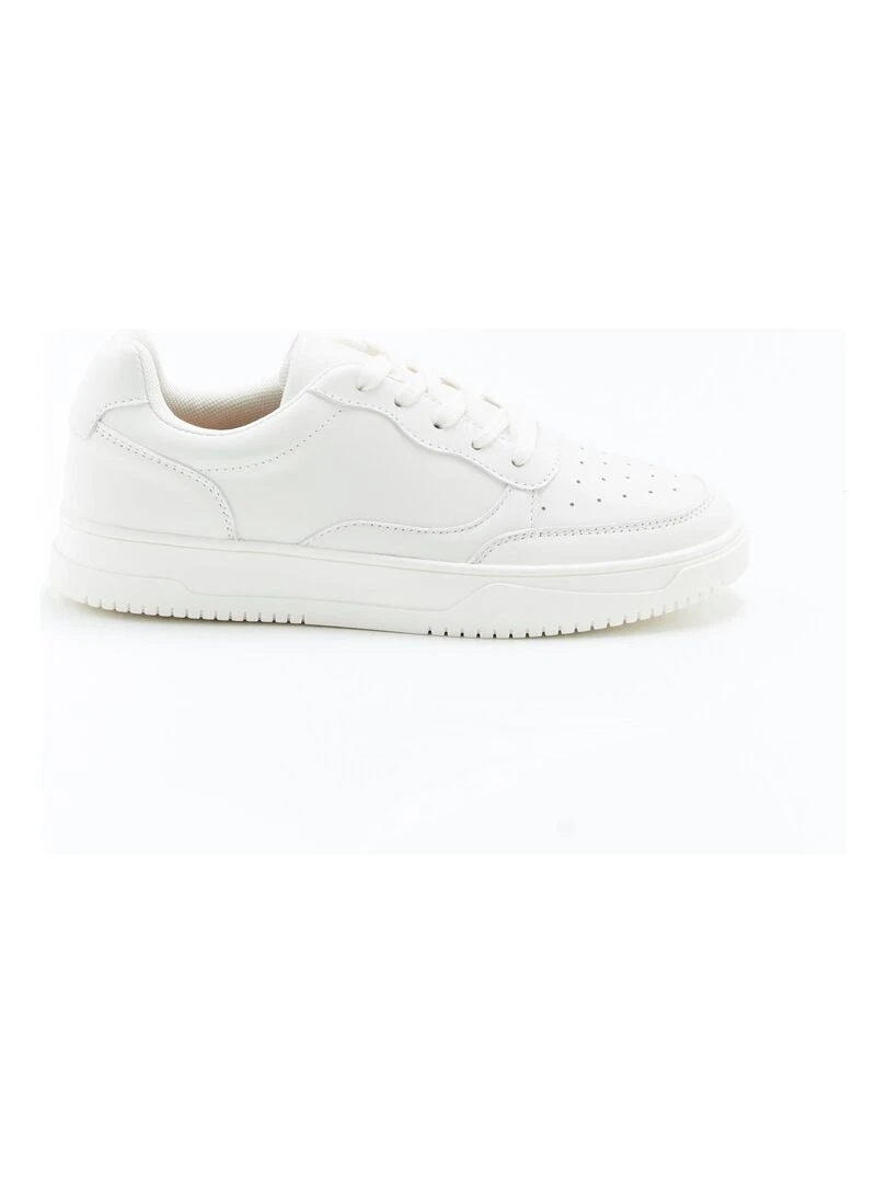 Baskets bi matières Amortyl   Damart   Blanc cassé
