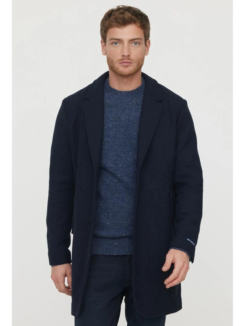 Lee Cooper   Pull manches longues polyester regular CODI   Bleu marine
