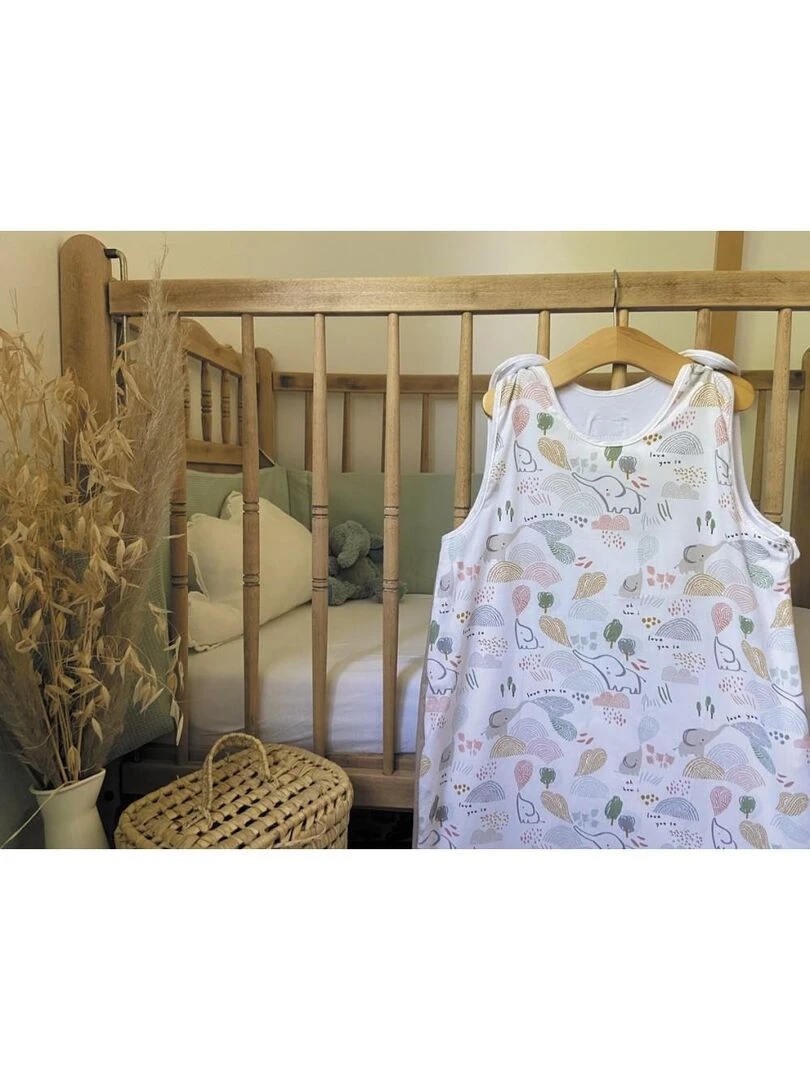 Tinéo   Gigoteuse évolutive 9 36 mois été   Savane   Blanc Beige