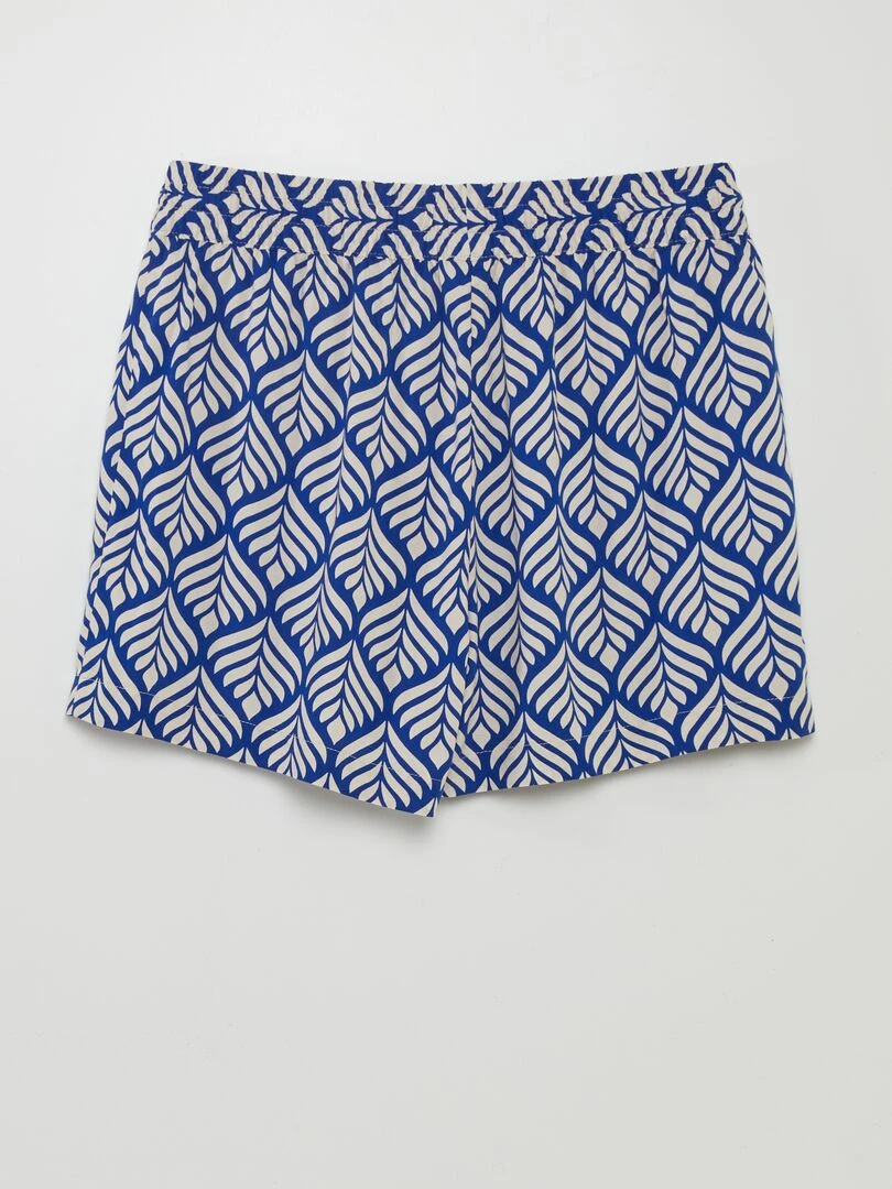 Short fluide 'JDY' Bleu
