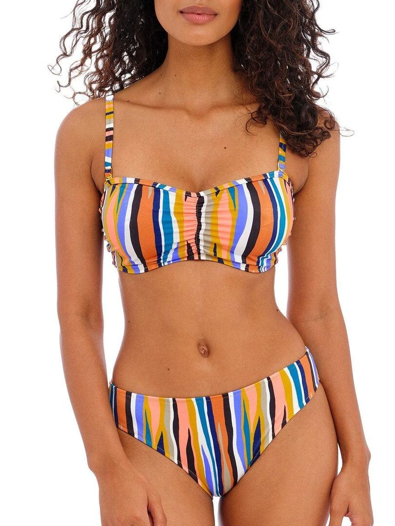 Haut de maillot bandeau à armatures Torra Bay   Orange
