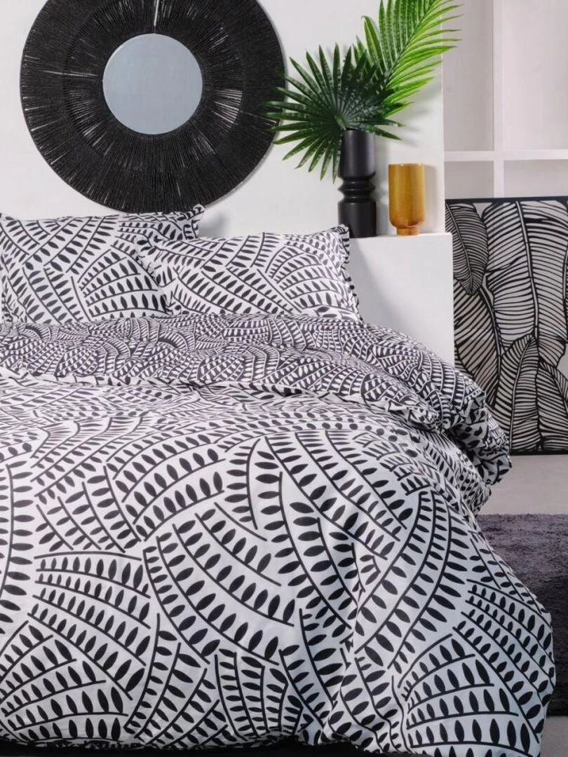 Housse de couette Sunshine 13.12 + taie(s) 100% coton 57 fils Blanc