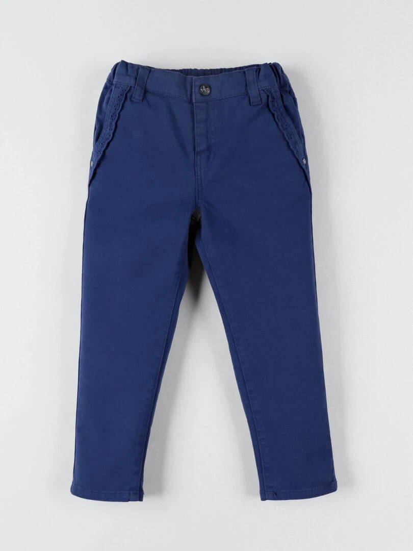 Pantalon dentelle en twill    Noukie's   Bleu