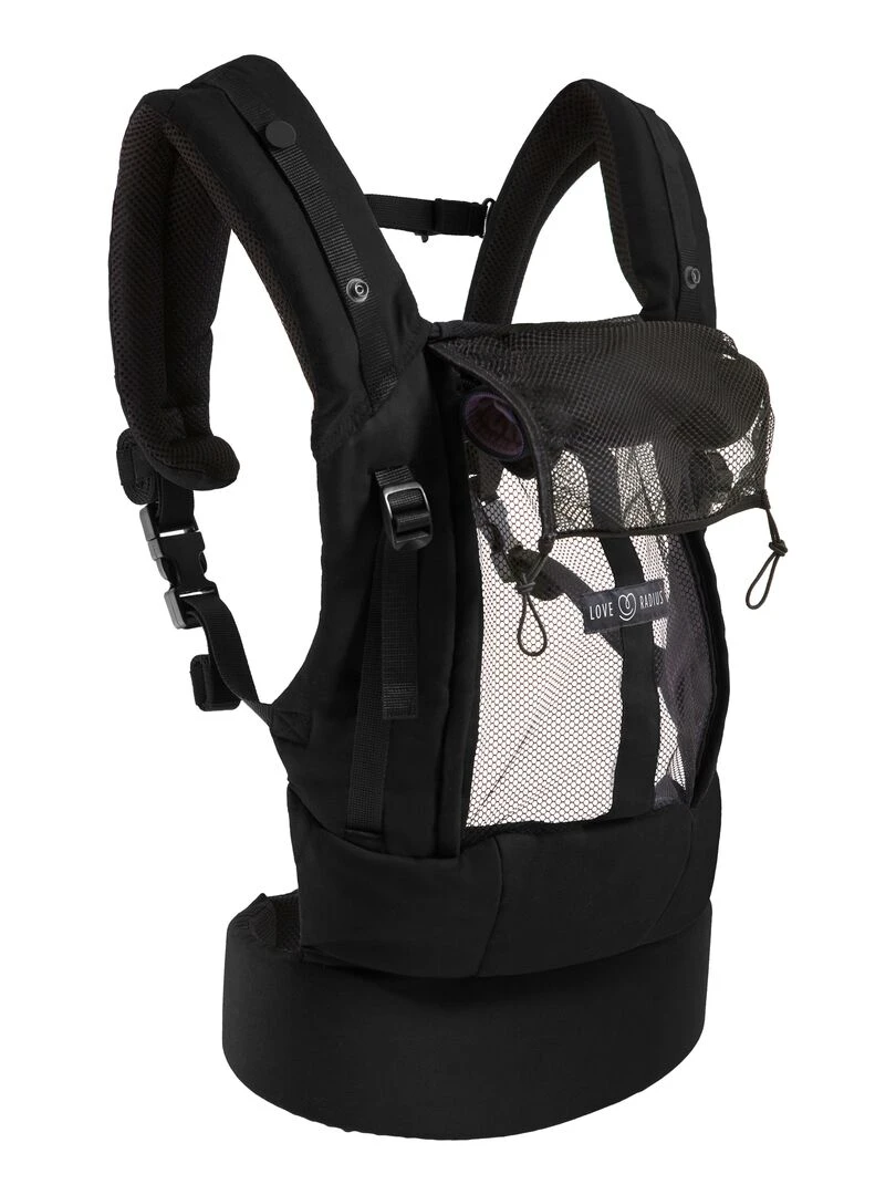 Porte bébé PhysioCarrier 0m+ Noir Poche Anthracite   Noir Gris anthracite