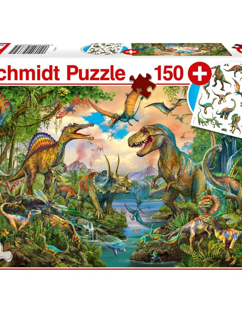 Puzzle 150 pièces : Dinos sauvages avec tatouages N/A