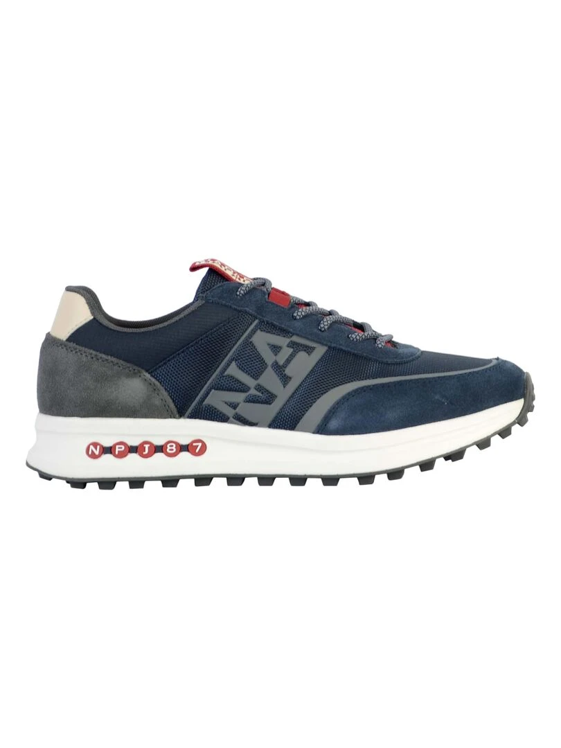 Basket Cuir Napapijri Slate Bleu