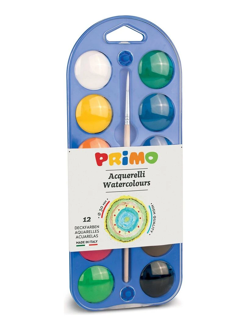 Palette d'aquarelle 12 couleurs Ø 30 mm N/A