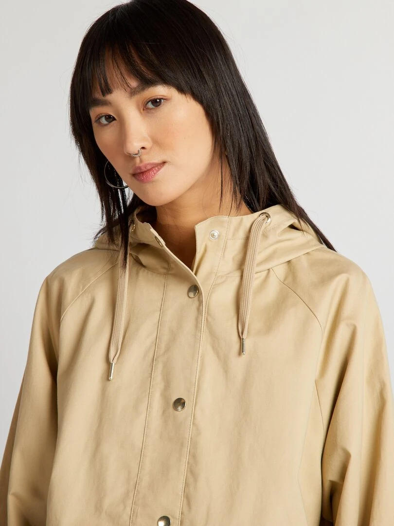 Parka courte déperlante   beige