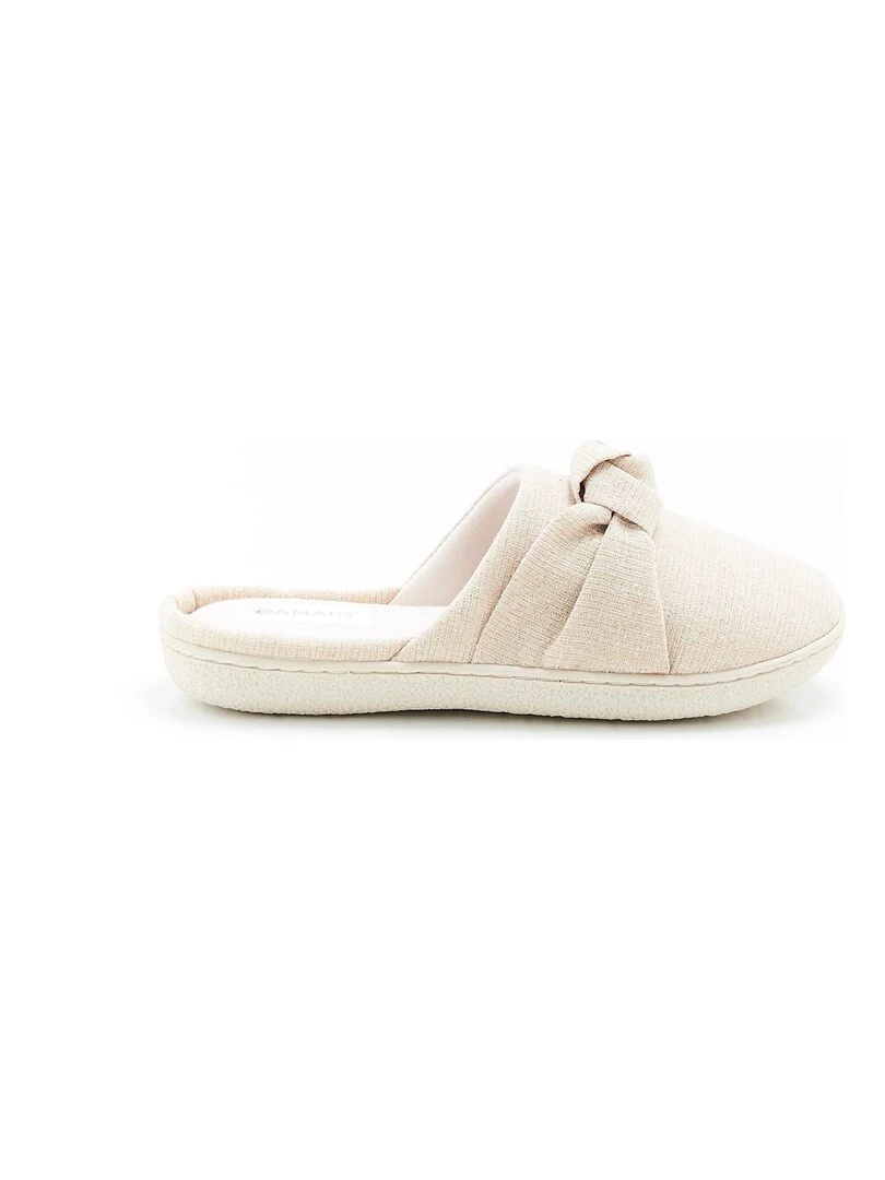 Mules à mémoire de forme   Damart   Beige foncé