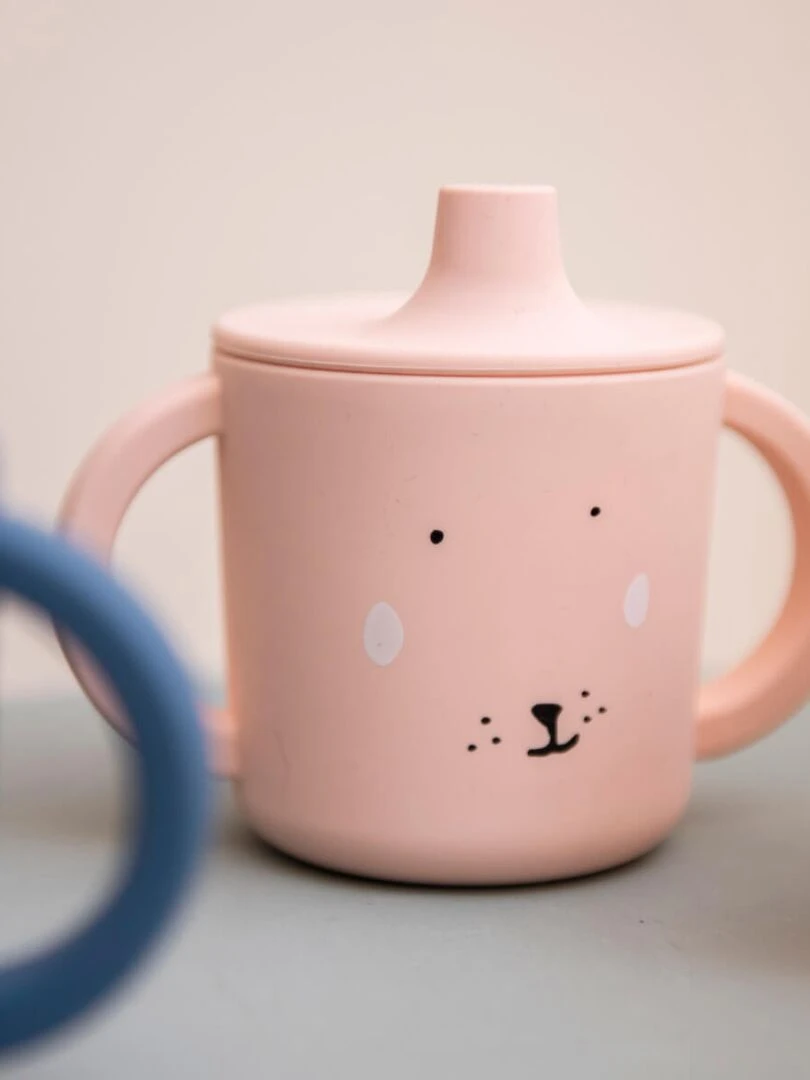 Tasse à bec en silicone Mrs Rabbit Rose