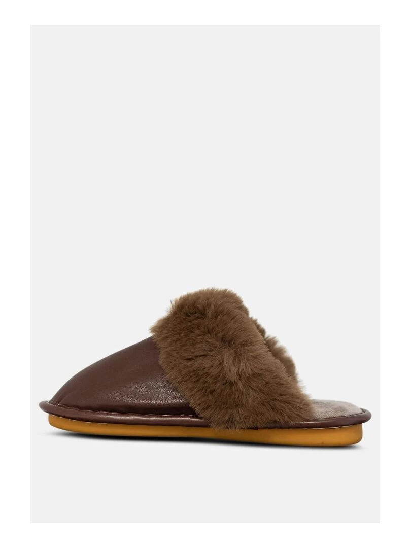 Chaussons mules Kebello   Marron