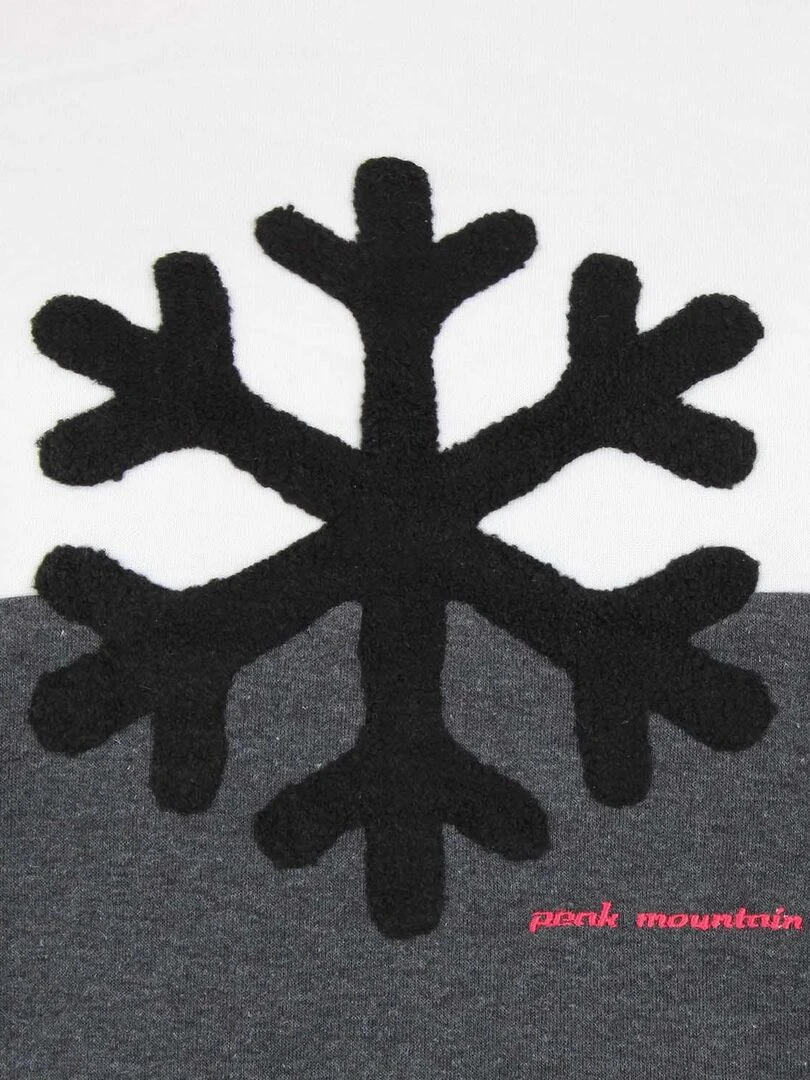 Sweat à capuche femme ACARLO   Blanc Gris