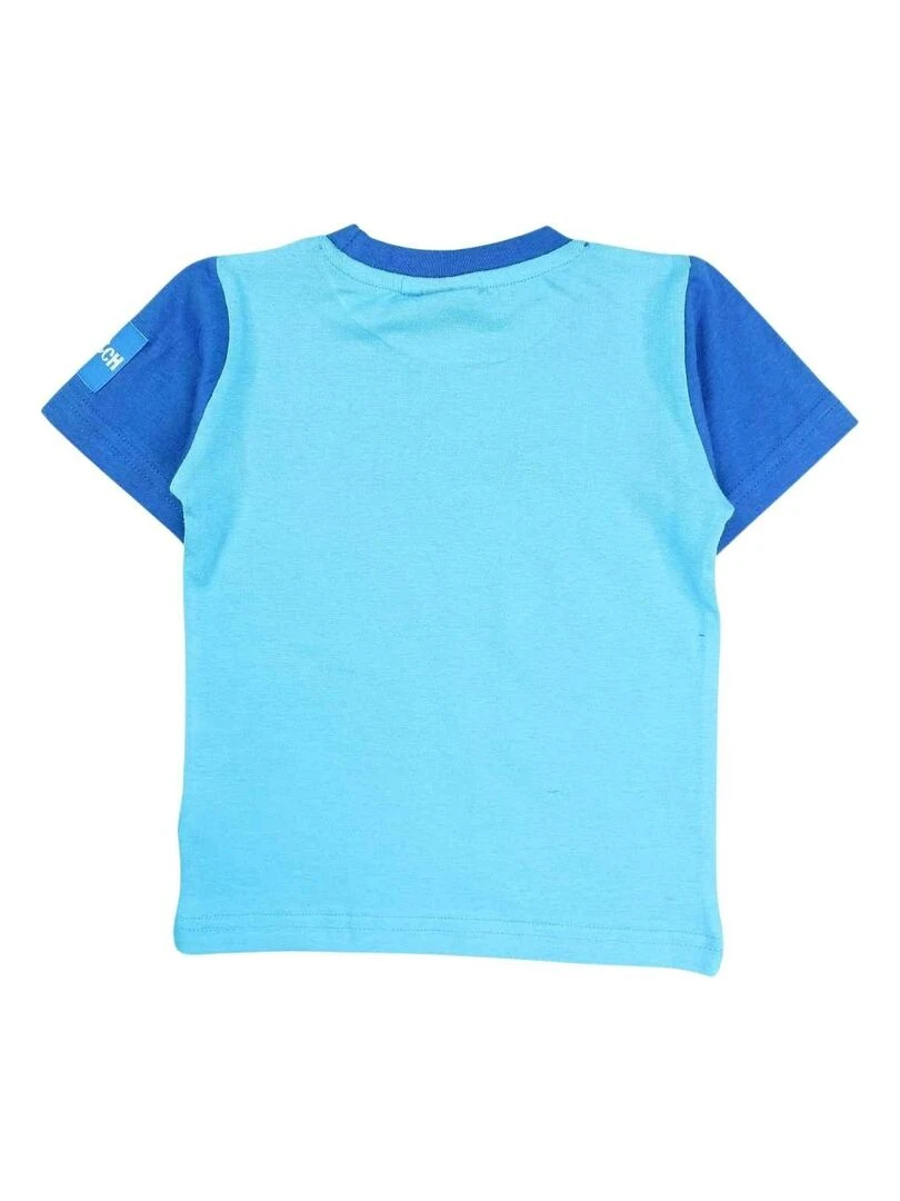 Disney T shirt garçon imprimé Lilo Et Stitch en coton Bleu