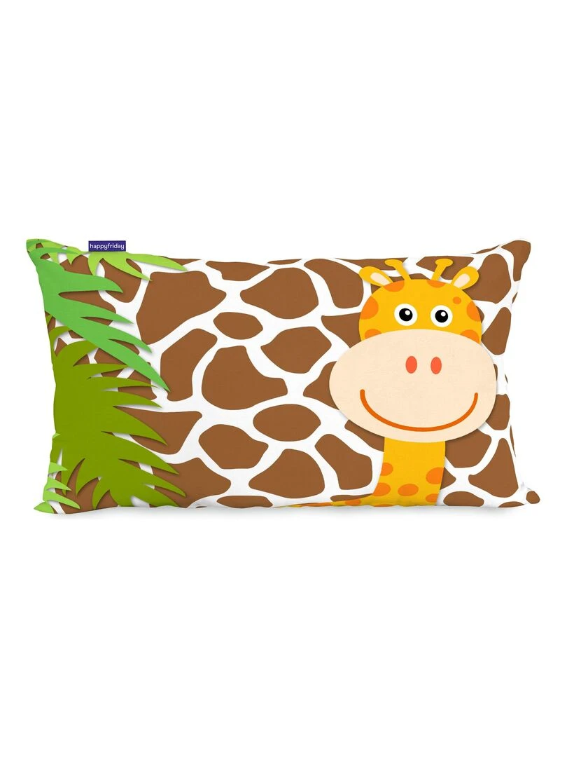 Housse de coussin Wild "Happyfriday" Blanc